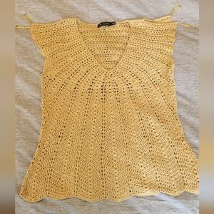 Sparkly Gold Woven Top, Limited, Size S